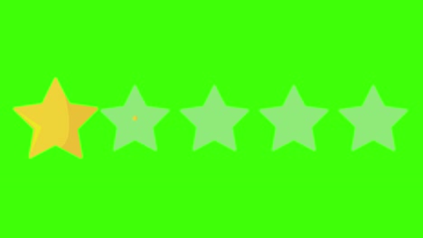 2-two-stars-rating-icon-on-green-screen